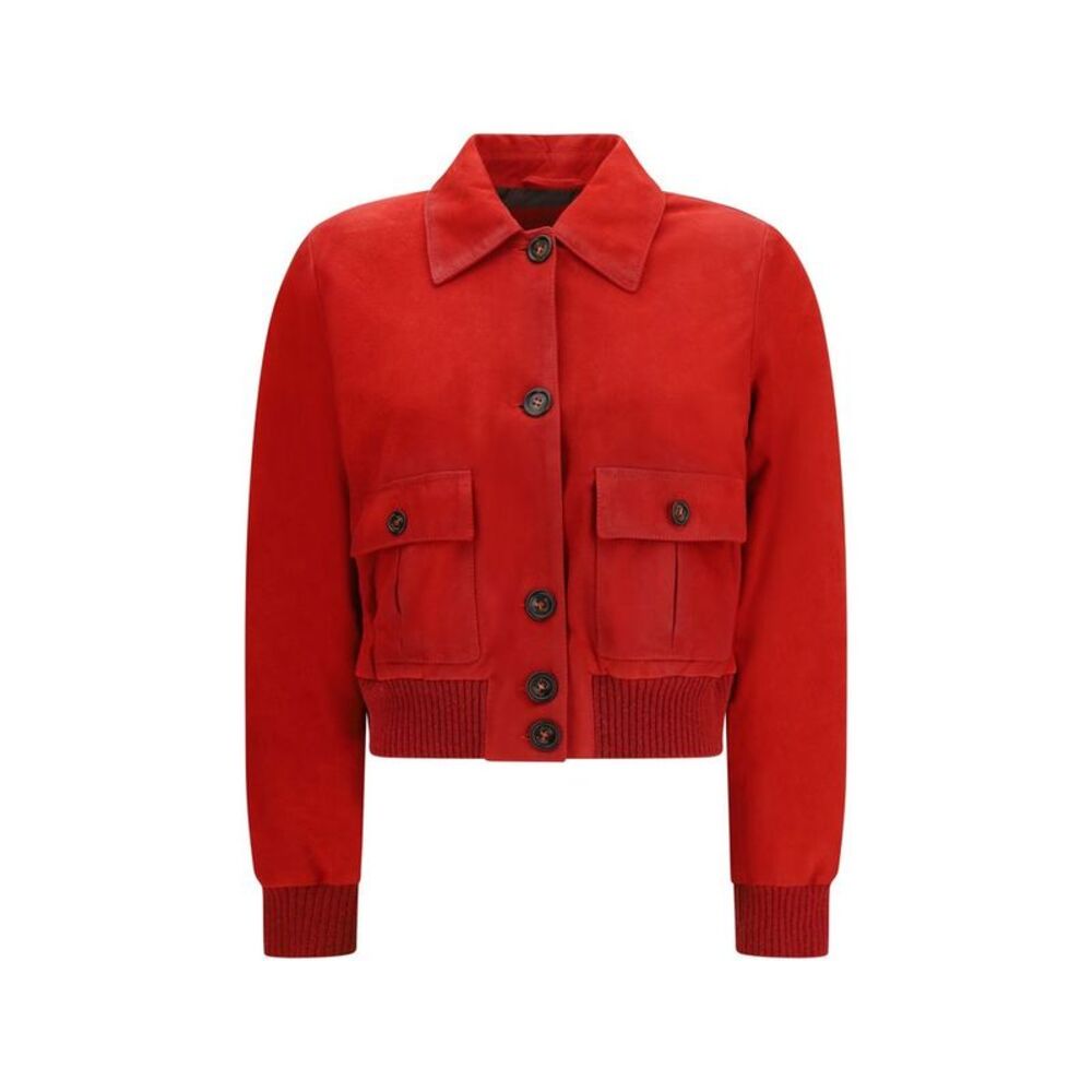 Valstar Red Goatskin Full-Length Women's Jacket
